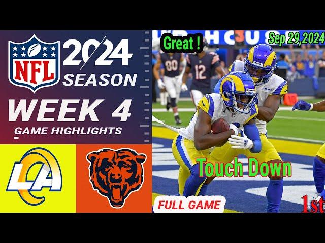 Los Angeles Rams vs Chicago Bears [WEEK 4] Game Highlights |Sep 29, 2024 | NFL Today