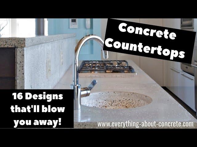 Concrete Countertops - 16 Designs that'll blow you away