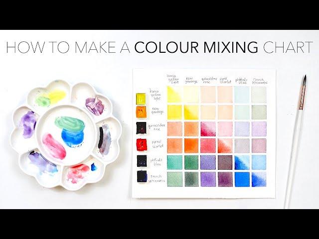 How To Make A Colour Mixing Chart!