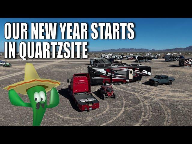 HAPPY NEW YEAR!  // Travel Day to Quartzsite // Full Time RV Boondock