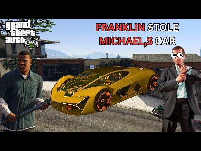 Franklin STOLE Michael's lamborghini Terzo  | GTA 5 | HYPER 777