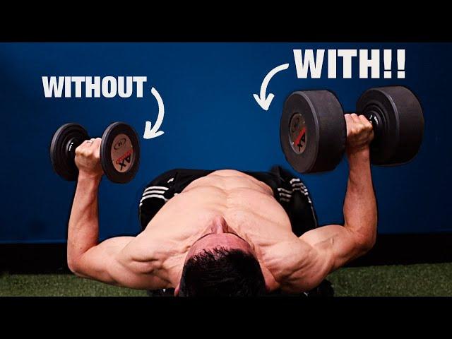 Bench Press Heavier Dumbbells (GUARANTEED!)