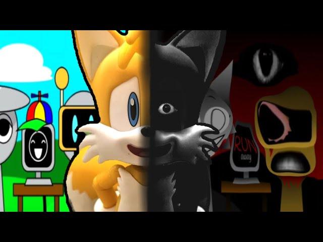 Tails plays - Sprunki (Very scary but i did not cried)