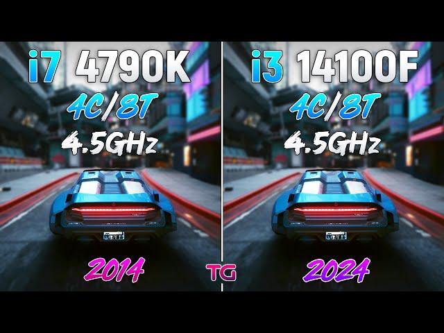 i7 4790K vs i3 14100F - 10 Generation Difference