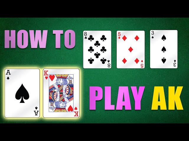 How to Play AK when you Miss the Flop