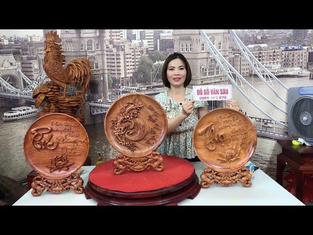 Tranh Đĩa Gỗ Hương Báo Giá Trực Tiếp - Đồ Gỗ Văn Sáu
