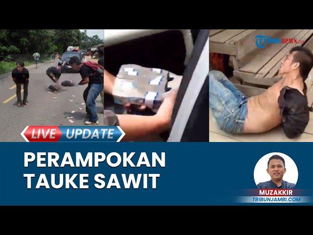 Tauke Sawit Asal Tanjabtim Dirampok di Muaro Jambi, Mobil Korban Dirusak, Uang Berhamburan di Jalan