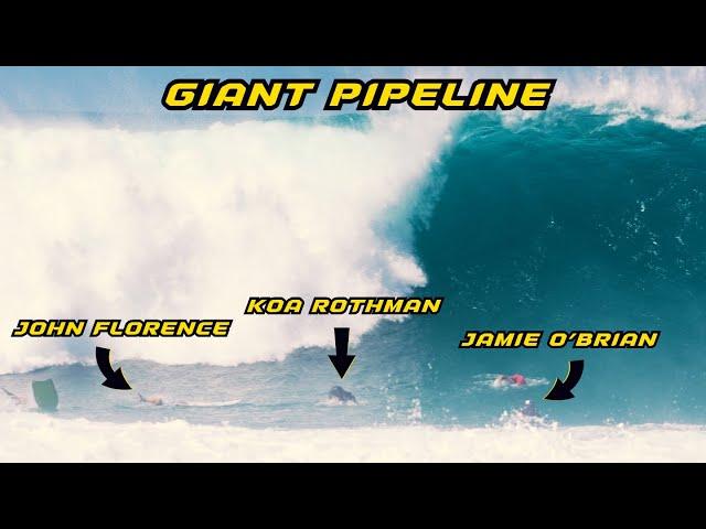 WHAT ITS LIKE SURFING GIANT PIPELINE | GETTING CAUGHT INSIDE ALL DAY