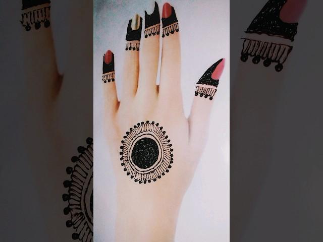 Simple beautiful tikki mehndi design trick#mehndi#henna #shorts#mehandi#trending #youtubeshorts#new