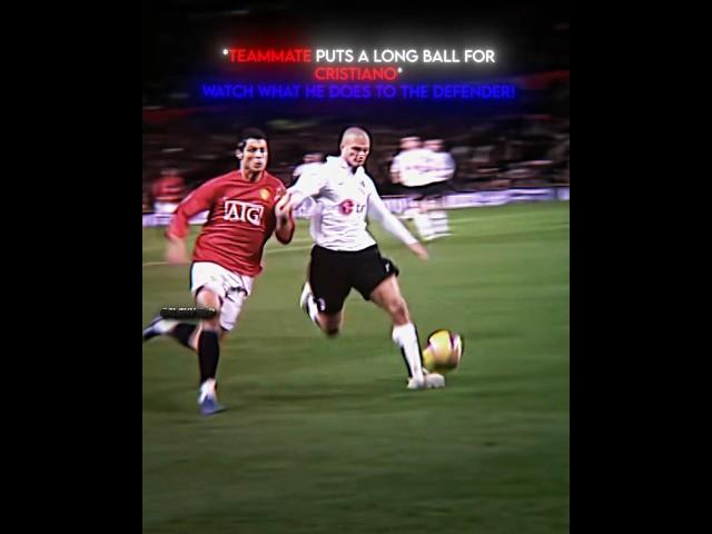 Defender tried chasing Ronaldo  #cristiano #ronaldo #football #shorts #edit #fyp #manutd #cr7