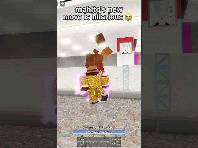 MAHITOS MOVES ARE HILARIOUS IN ROBLOX  #shorts #jujutsukaisen #jujutsushenanigans #mahito