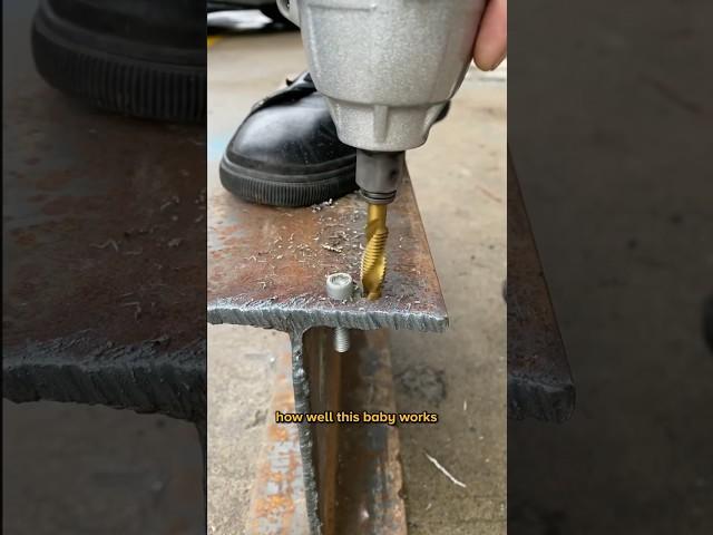 This Tap Drill Bit is so the most helpful baby! ️ #tool #drill #holedrilling #drillbit