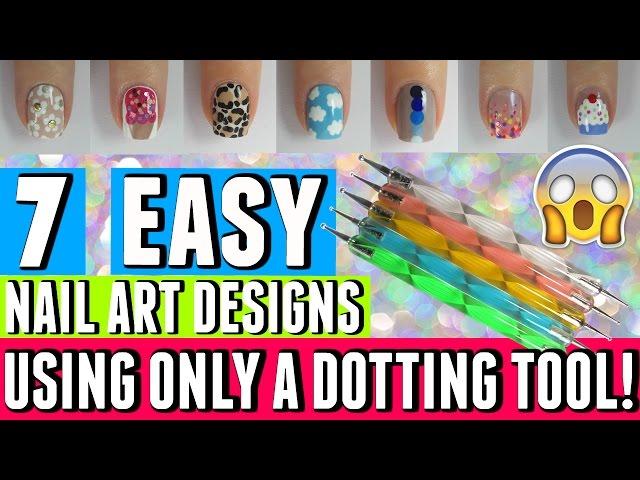 7 EASY NAIL ART DESIGNS THAT ONLY REQUIRE A DOTTING TOOL | Spangley Nails