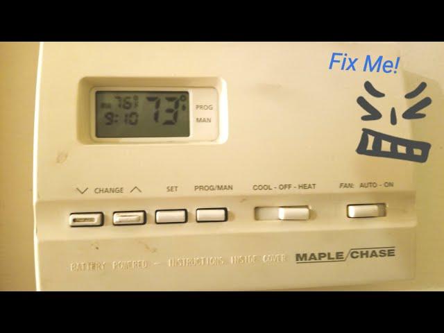 Maple Chase 9600 aka Robertshaw 9600 Thermostat Quick Fix DIY