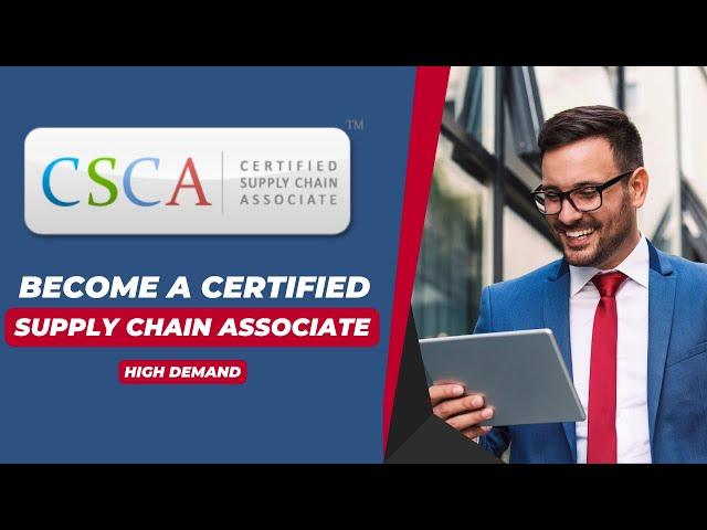 Become a Certified Supply Chain Associate in 1 Month | CSCA Certification from IIPMR | High Demand