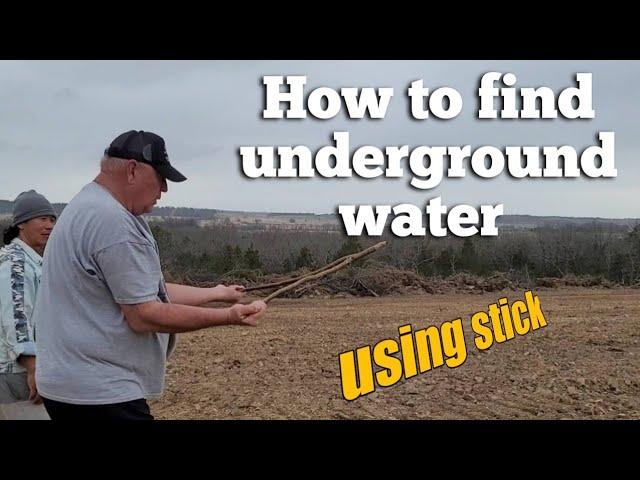 How to use stick to find underground water