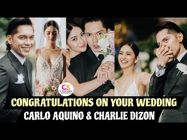 Congratulations Carlo Aquino and Charlie Dizon on your wedding || Real Videos and Photos