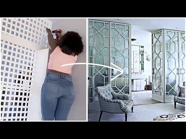 NEW IKEA HACK | Lowe’s MIRROR ROOM DIVIDER| DIY Partition