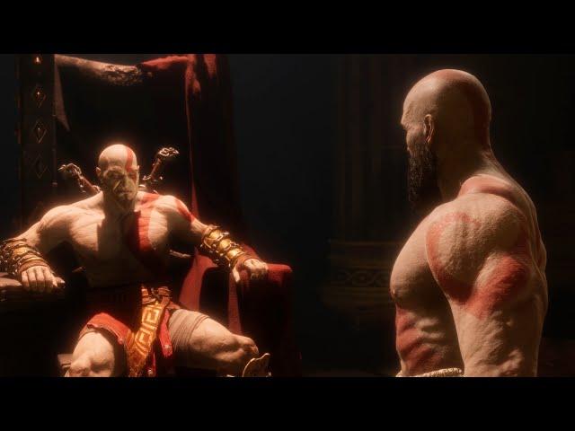 Kratos Viejo Confronta a Kratos Joven En El Valhalla