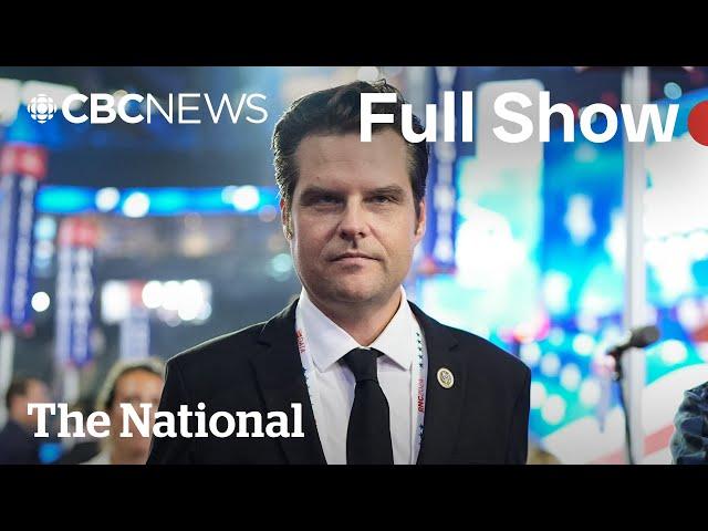 CBC News: The National | Matt Gaetz spent thousands on sex, drugs, ethics report claims