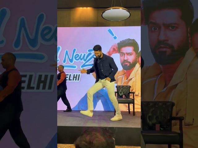 Vicky Kushal Live Dance Performance On TAUBA TAUBA During Bad Newz Movie Promotion In Delhi