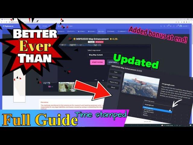 Msfs2020*No longer just google map mod-NOW WITH 5 Different map servers OMG! Full tutorial