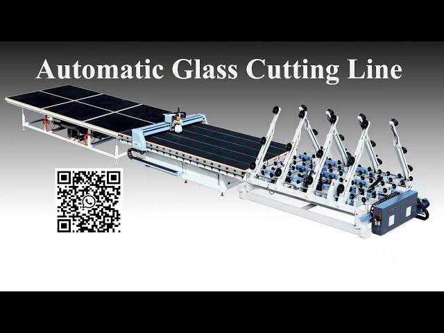 Automatic Glass Cutting Machine,Glass Cutting Line with Auto Loading Table and Glass Breaking Table