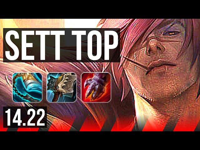 SETT vs NASUS (TOP) | 1000+ games, Legendary, 4k comeback | KR Diamond | 14.22