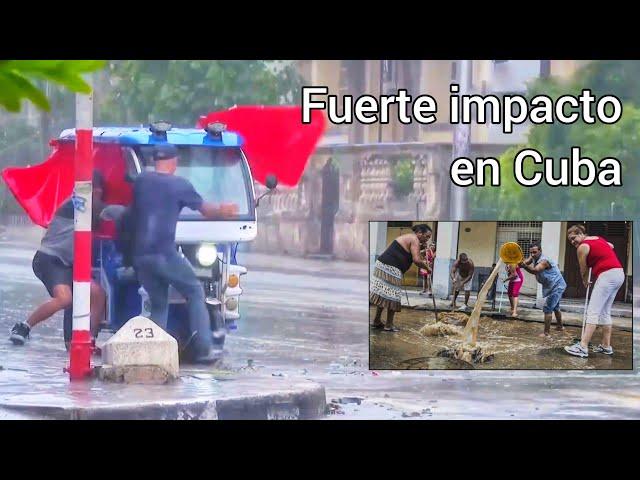 IMPACTANTES IMÁGENES del huracán Rafael en CUBA.  Así está el país...