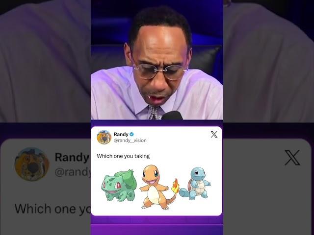 Stephen A. PICKS his starter Pokémon  (via The Stephen A. Smith Show, h/t randy__vision/X)