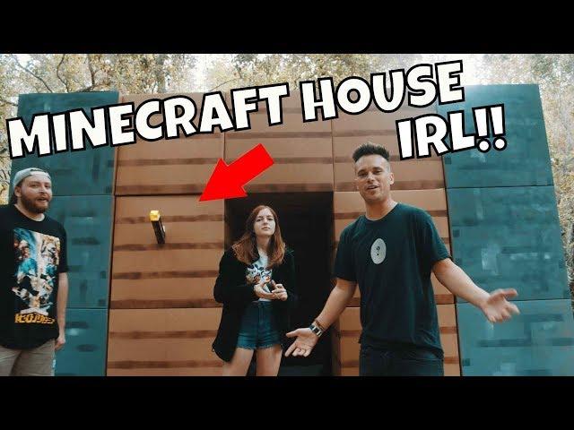 We Built a MINECRAFT HOUSE In REAL LIFE