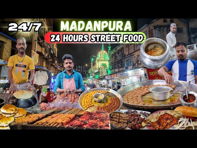 100 Years Old Street Food in Mumbai | 24 Hours Street Food Madanpura | Food Vlog | Madanpura |  Vlog