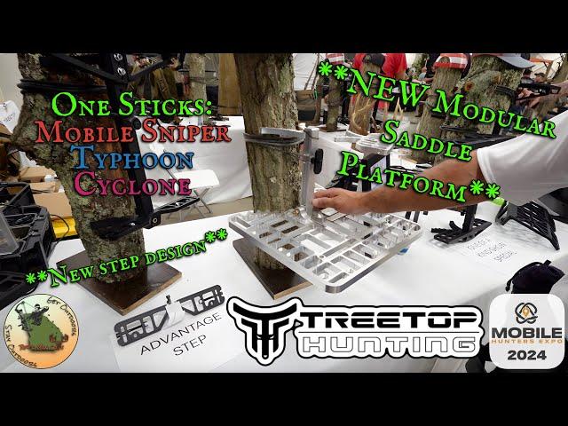 Treetop Hunting | New Modular Saddle Hunting Platform!!! | Mobile Hunters Expo 2024 - Northern Show