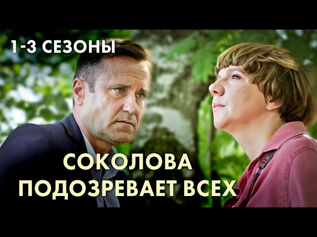 ЛУЧШИЙ СЕРИАЛ для любителей ДЕТЕКТИВОВ в маленьких городах / Соколова подозревает всех, 1-3 сезоны
