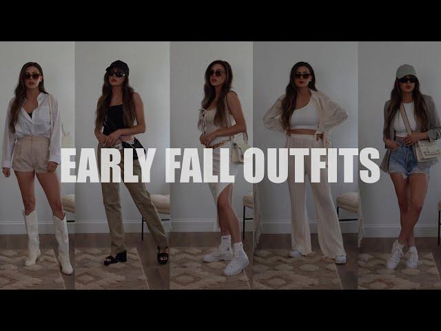 EARLY FALL OUTFIT LOOKBOOK | Simple, effortless chic outfits | Toria Curbelo