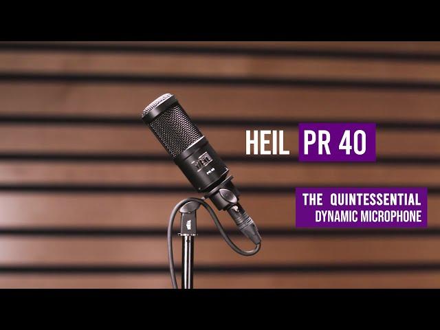 Heil Sound PR 40 Dynamic Microphone for Podcast, Broadcast, Home and Studio Recording and Live Sound