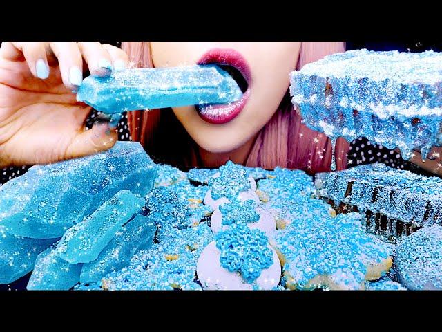 ASMR CRYSTAL, HONEYCOMB, ICE, JEWEL CANDY | Crunchy Eating Sounds 먹방