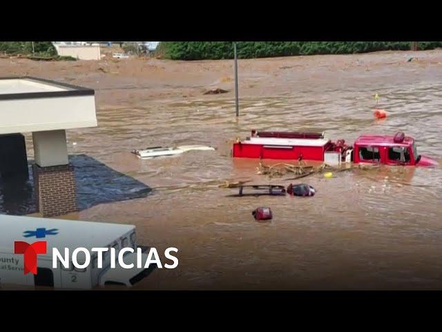 El huracán Helene deja una triste huella devastadora en Georgia | Noticias Telemundo