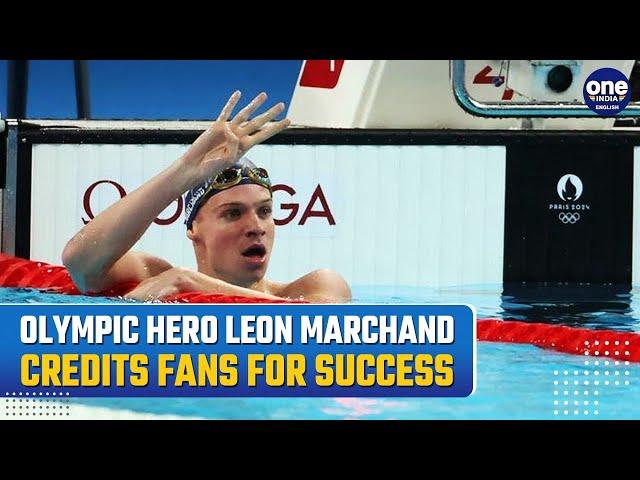 French Swimmer Leon Marchand Shines at Paris Olympics, Credits Fans for Success in Exclusive DW