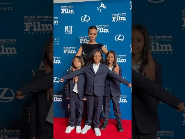 Zoe Saldana and family! #zoesaldana  #emiliaperez #netflix #criticschoice