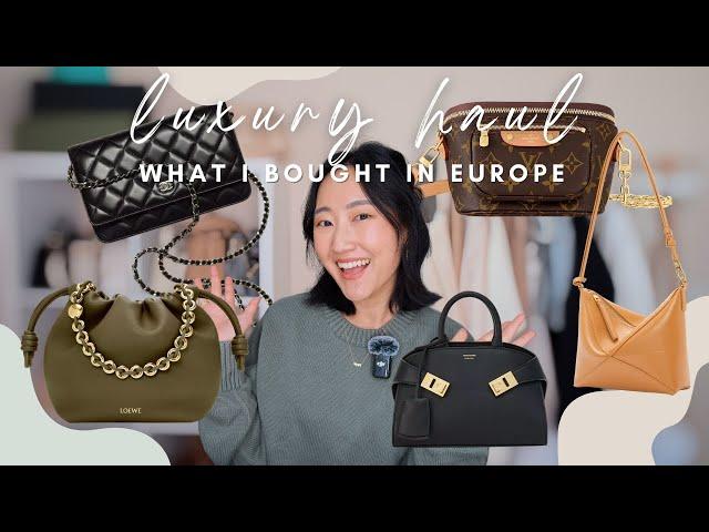 WHAT I BOUGHT IN EUROPE | chanel, loewe, louis vuitton, fendi, gucci, etc. + vat refunds & customs 