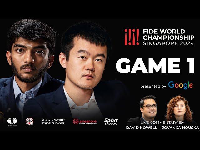 Game 1 Broadcast | FIDE World Championship Match 2024 | Ding Liren vs Gukesh D