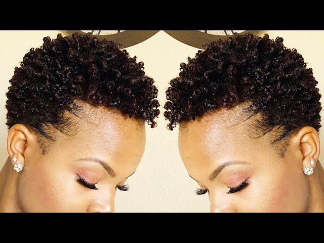 TWA wash and go!! Soft Curls/Tapered cut!!