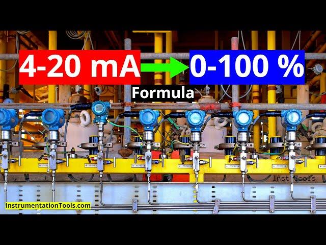 4-20 mA into 0-100 % Calculation Formula - Instrumentation Tutorials