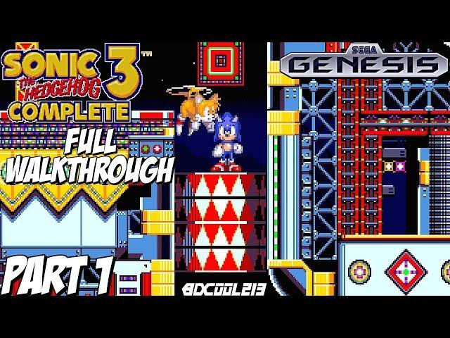 Sonic 3 Complete Gameplay Full Walkthrough Part 1 - Sega Genesis