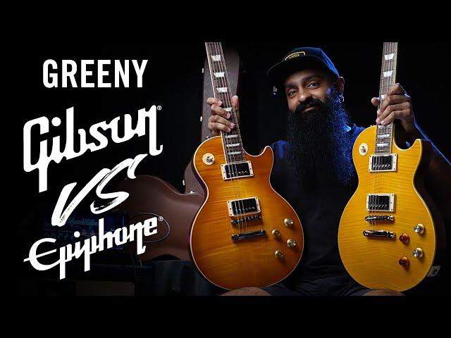 GIBSON vs EPIPHONE: Gibson Kirk Hammett GREENY vs Epiphone Kirk Hammett Greeny Les Paul Standard