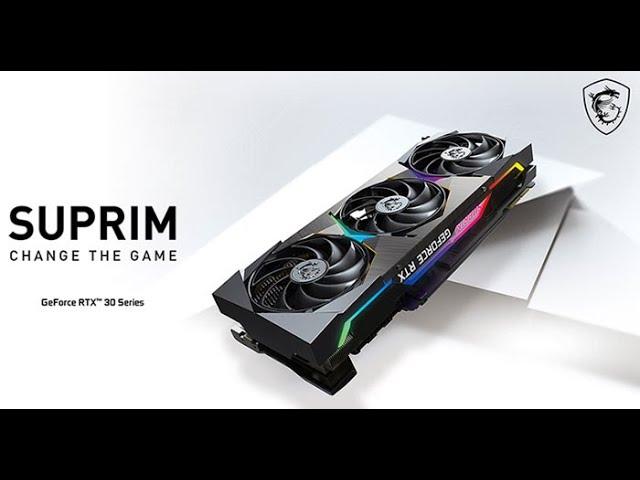 MSI Geforce RTX 3070 SUPRIM Unboxing and Installation