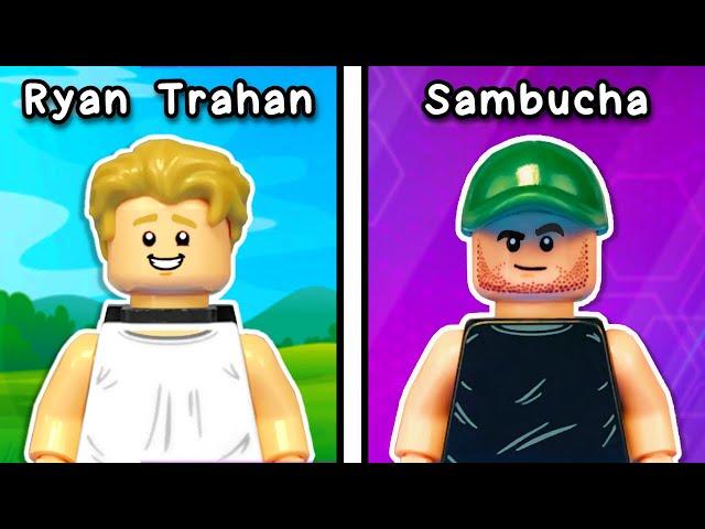 I built 100 FAMOUS YouTubers in LEGO…