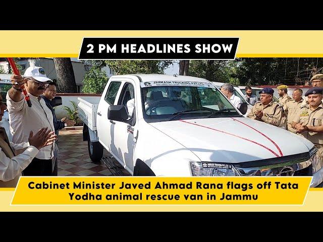 Watch Live: Cabinet Minister Javed Ahmed Rana flags off Tata Yodha animal rescue van in Jammu