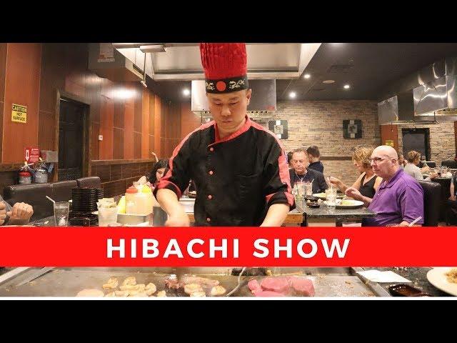 Hibachi restaurant chef live